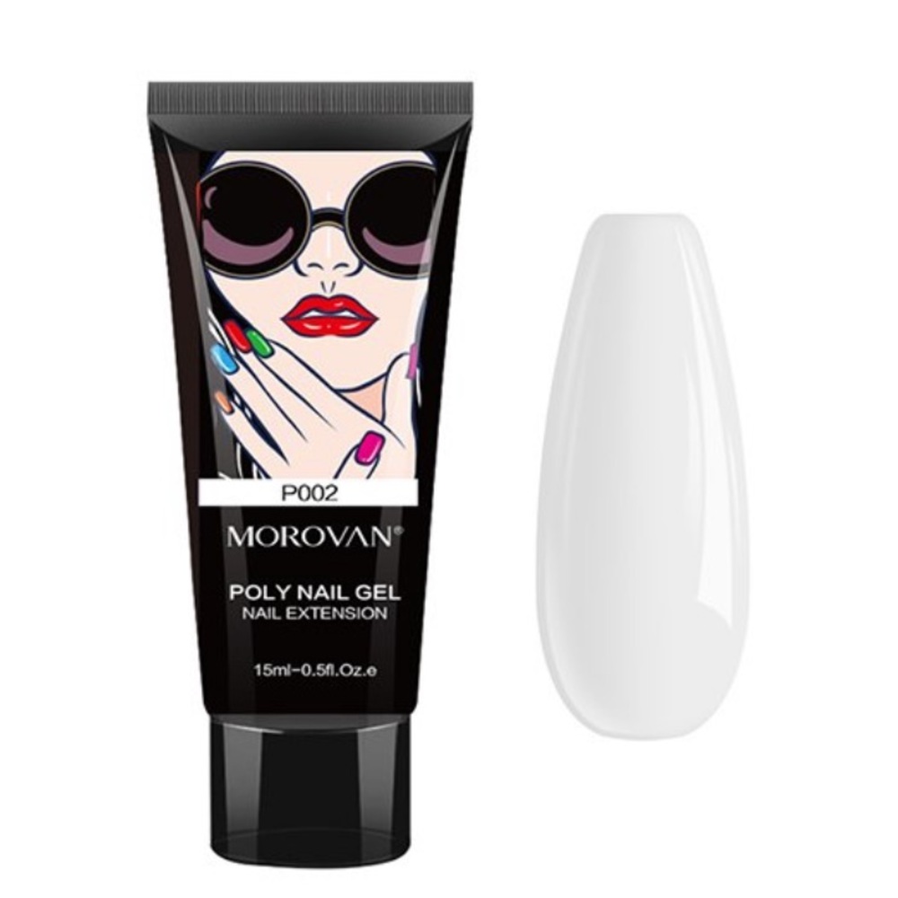 Moroccan Poly Nail Gel Nail Extension P002 White New in Package